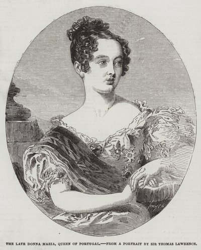 The Late Donna Maria, Queen of Portugal by Thomas Lawrence